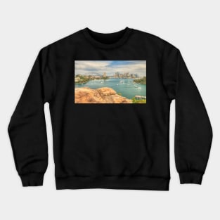 Stepping into the harbour .. northside Crewneck Sweatshirt